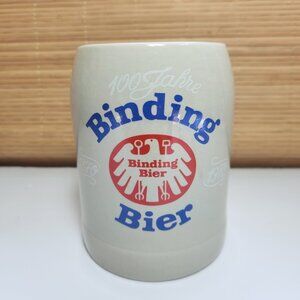Beer Stein Binding Beer German Mug 100 Year Anniversary Stoneware
